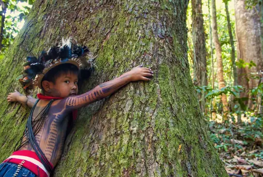 Enfant d'une tribu Amazonienne