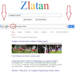 Zlatan le moteur de recherche pour le joueur du PSG