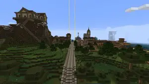 Ville construite Minecraft
