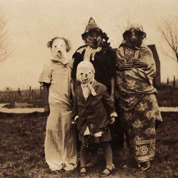 Famille Halloween vintage
