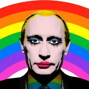 Vladimir poutine en pop art