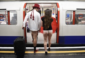 No pants Subway Ride