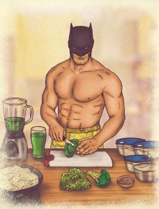 Batman Vs Superman illustré dans la vie du quotidien