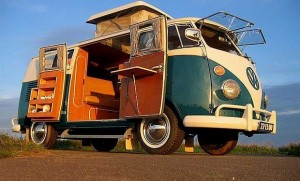 van hippie de Volkswagen