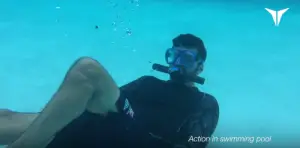 Le masque de plongée à respiration sous l’eau