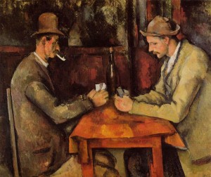 Les joueurs de cartes par Paul Cézanne