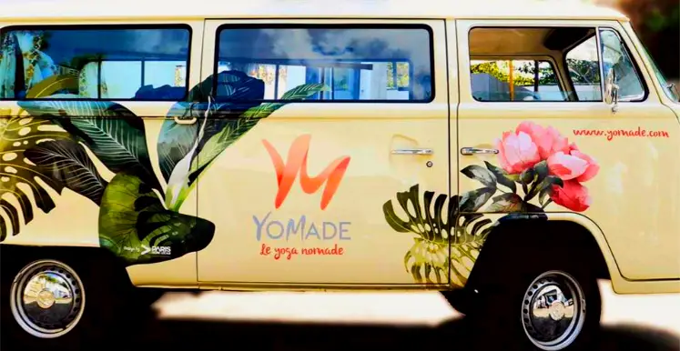Yomade, le Yoga Nomade en van hippie qui se déplace chez vous à Paris