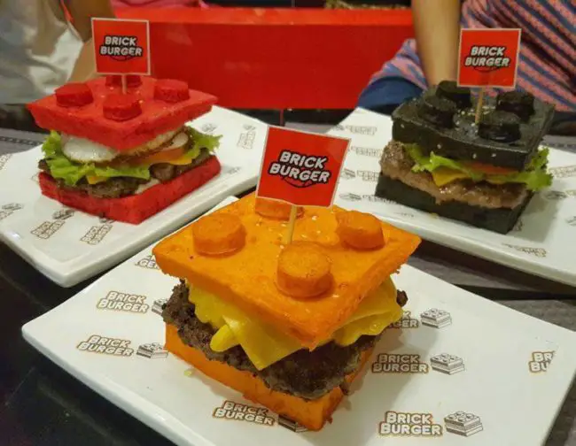 Le hamburger en brick Lego