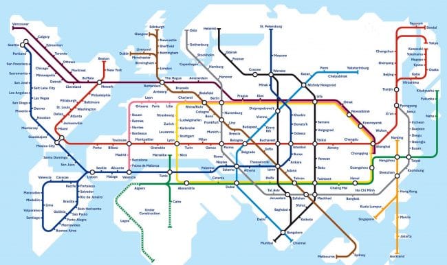 Monde métro hyperloop