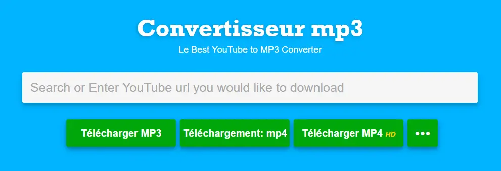convertisseur de musique MP3 via Youtube